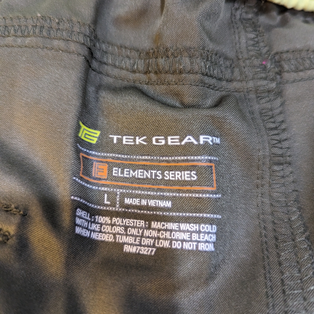 Tek Gear Elements Series Olive Green Activewear Capri Pant Size Large Like New - Picture 8 of 12